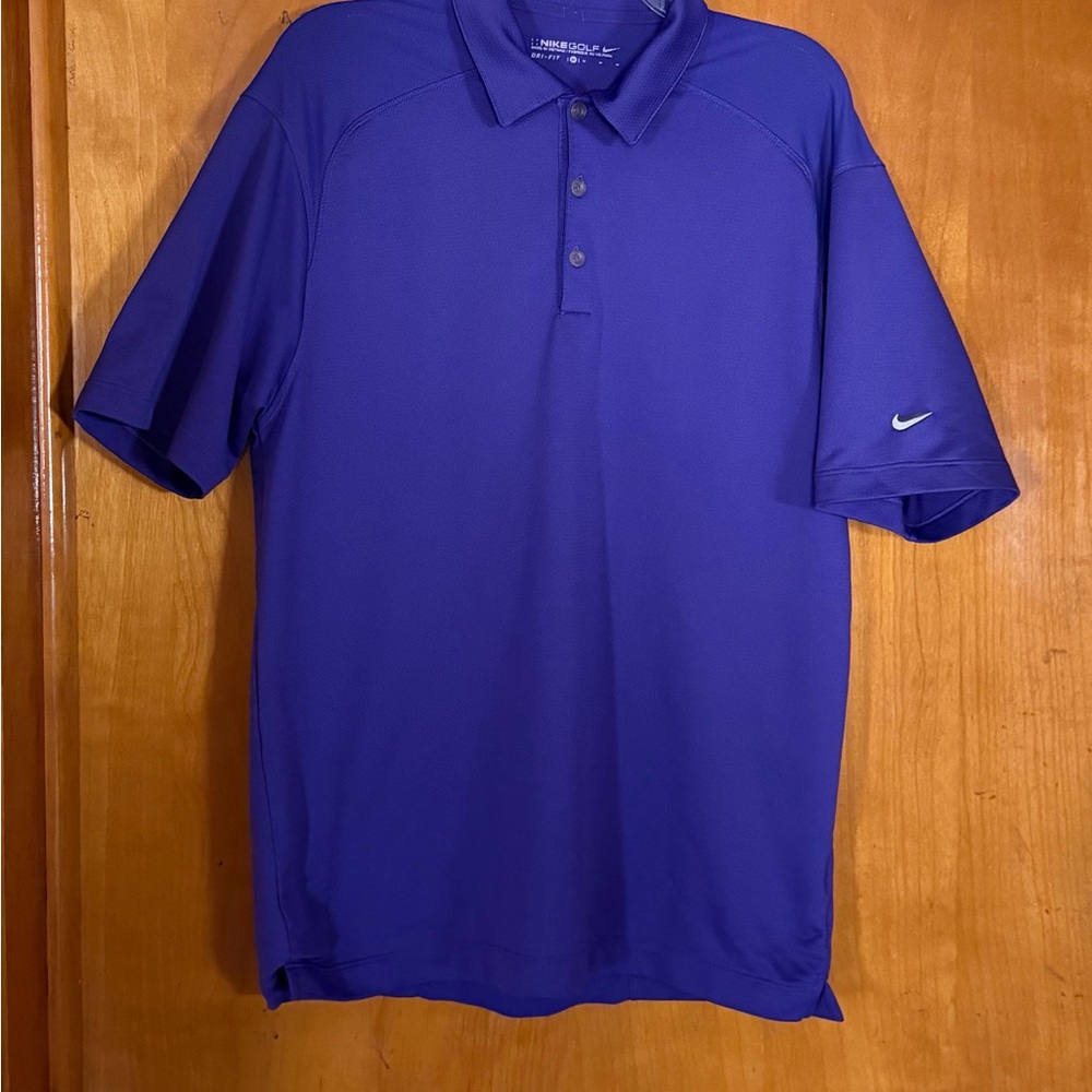 Nike Men's Golf Deep Purple Polo Shirt Medium